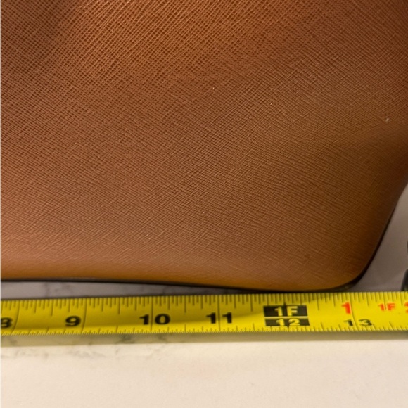 Michael Kors Brown Leather Florence Satchel with Gold Hardware - Picture 12 of 16